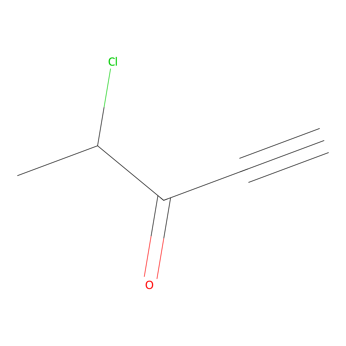 4-Chloropent-1-yn-3-one molecular structure, CAS 2764018-23-5