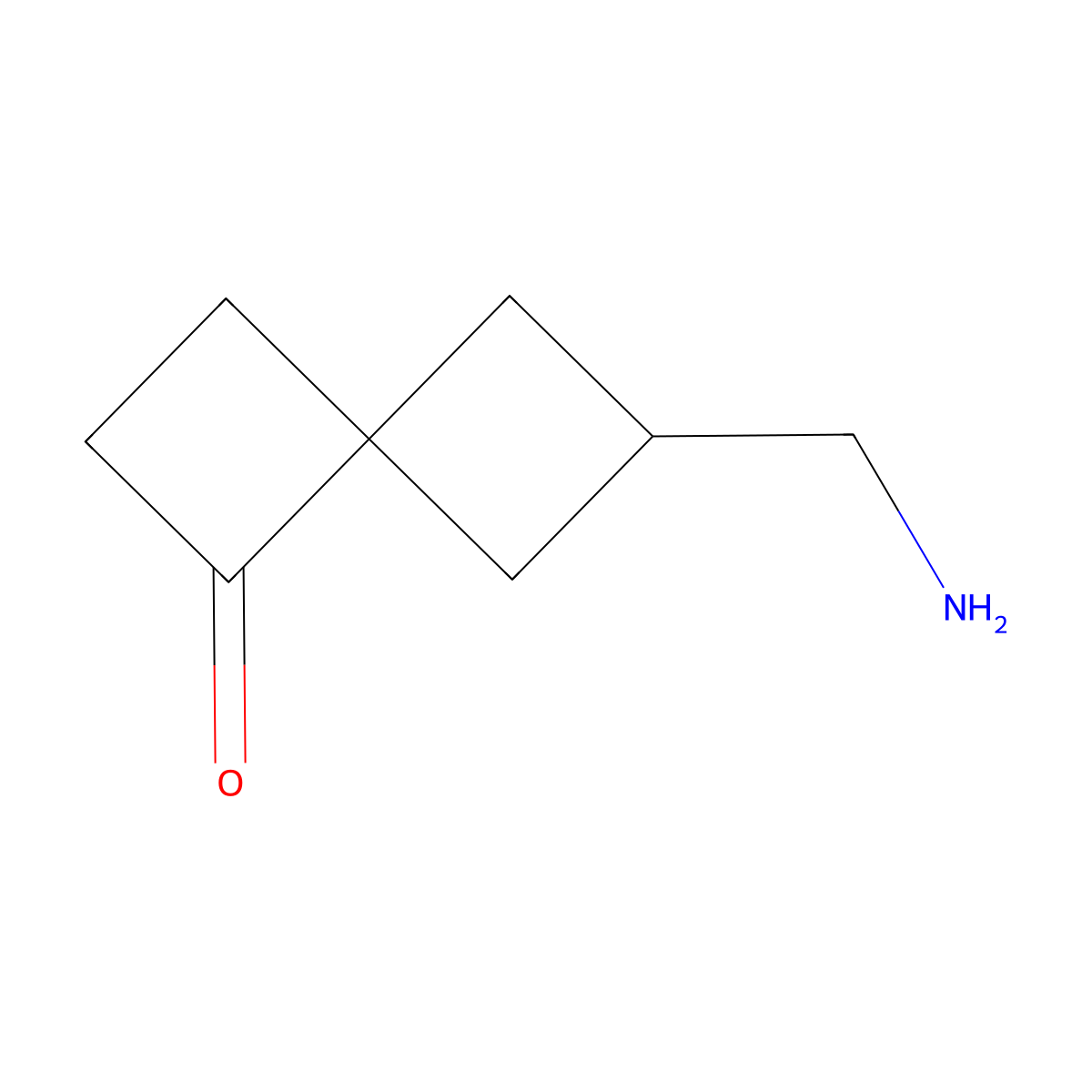 6-(Aminomethyl)spiro[3.3]heptan-1-one molecular structure, CAS 2764018-93-9