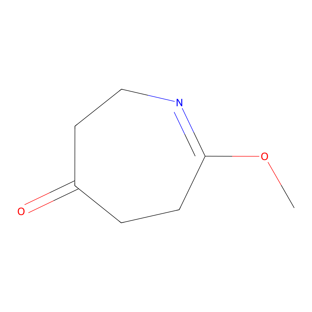 7-methoxy-3,4,5,6-tetrahydro-2H-azepin-4-one molecular structure, CAS 2764022-09-3