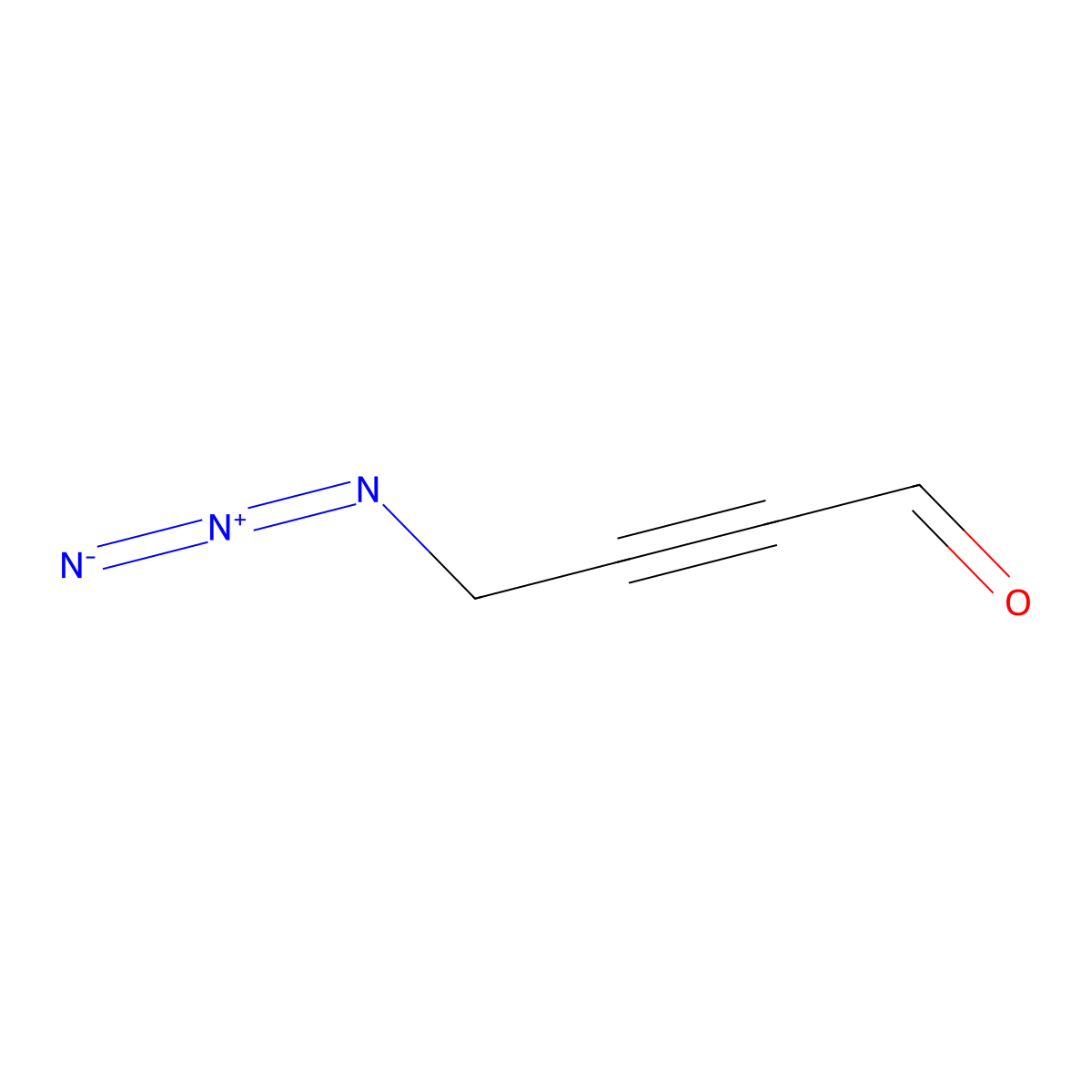 4-Azidobut-2-ynal molecular structure, CAS 2764022-23-1