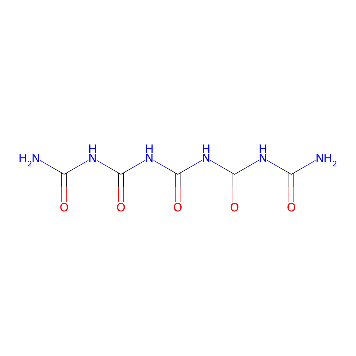 3,5,7-Trioxo-2,4,6,8-tetraazanonanediamide molecular structure, CAS 27641-38-9