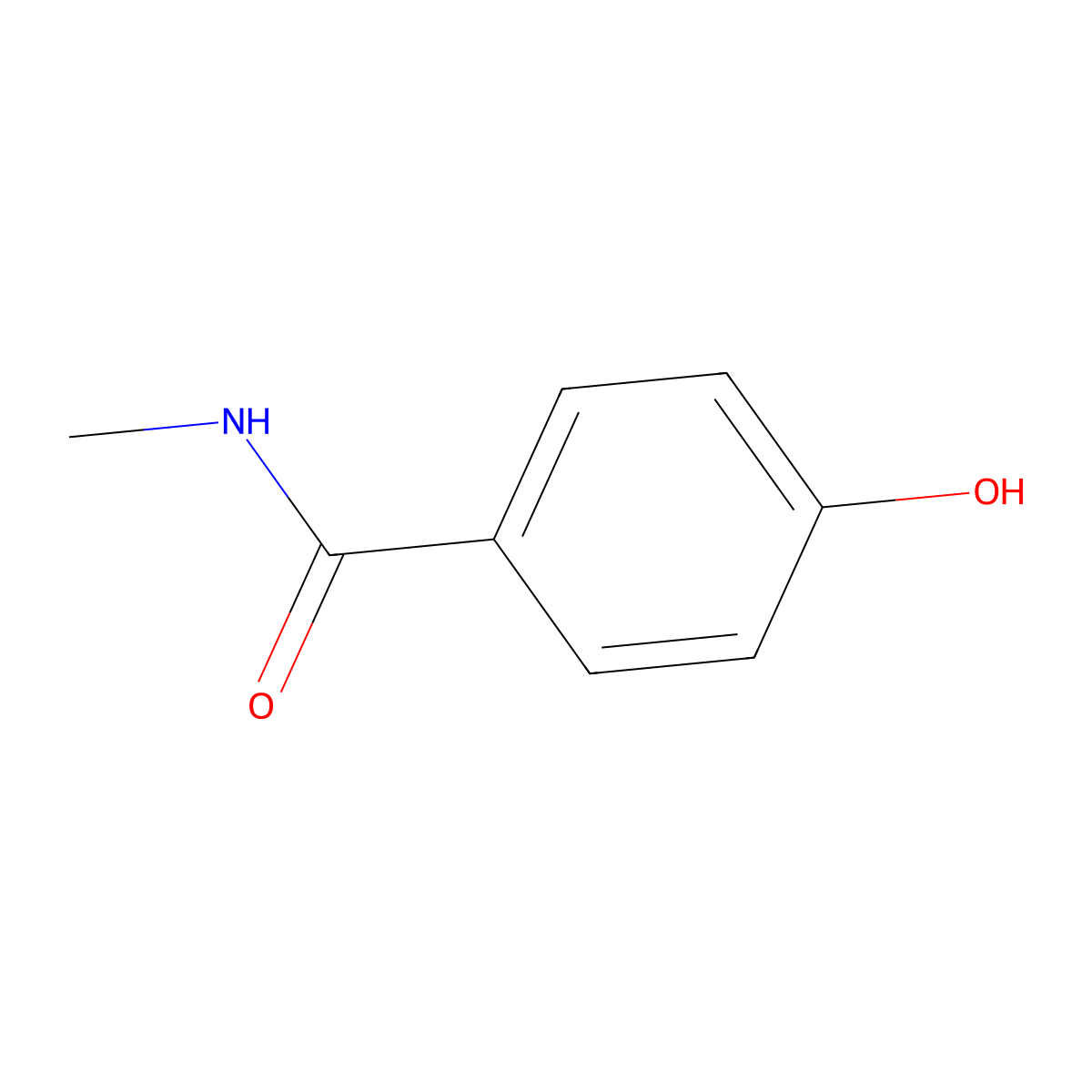 Benzamide, 4-hydroxy-N-methyl- molecular structure, CAS 27642-27-9