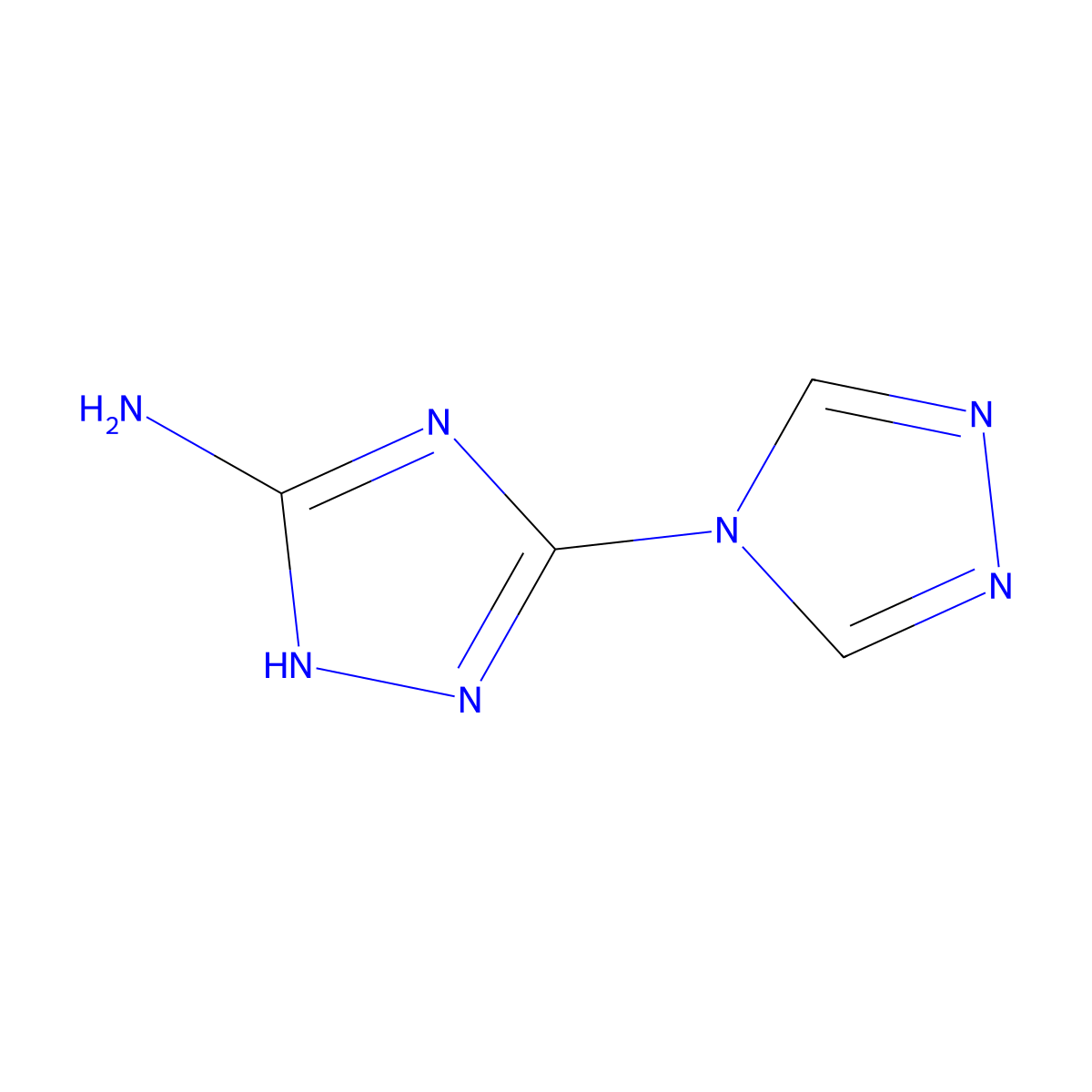 1H-3,4'-bi-1,2,4-triazol-5-amine molecular structure, CAS 27643-43-2