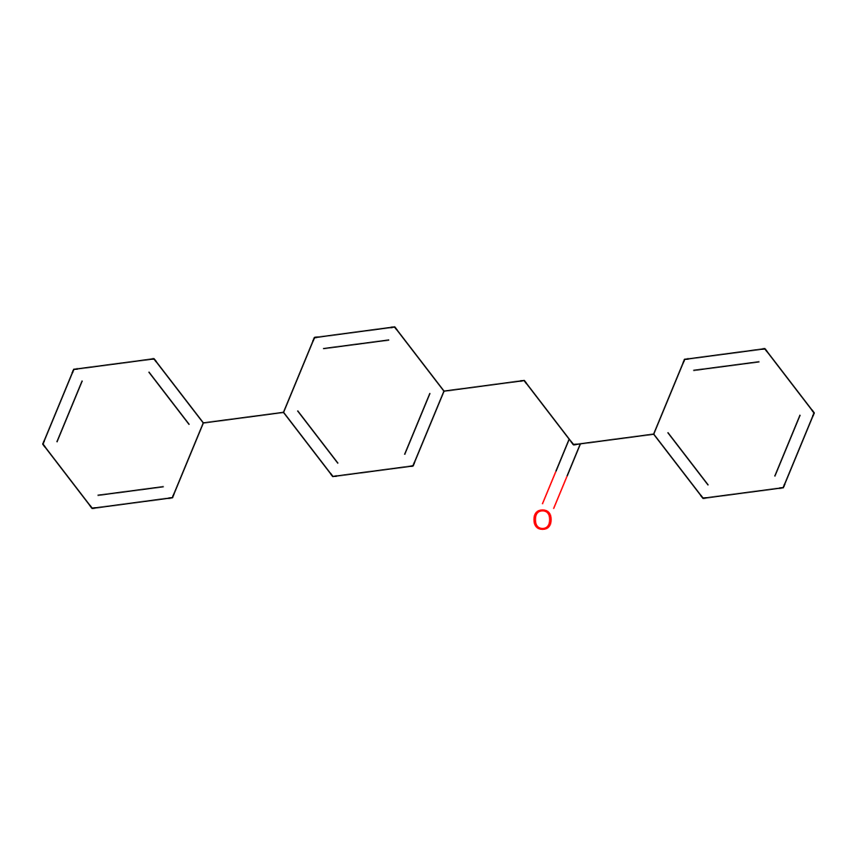 2-([1,1'-Biphenyl]-4-yl)-1-phenylethanone molecular structure, CAS 27644-00-4