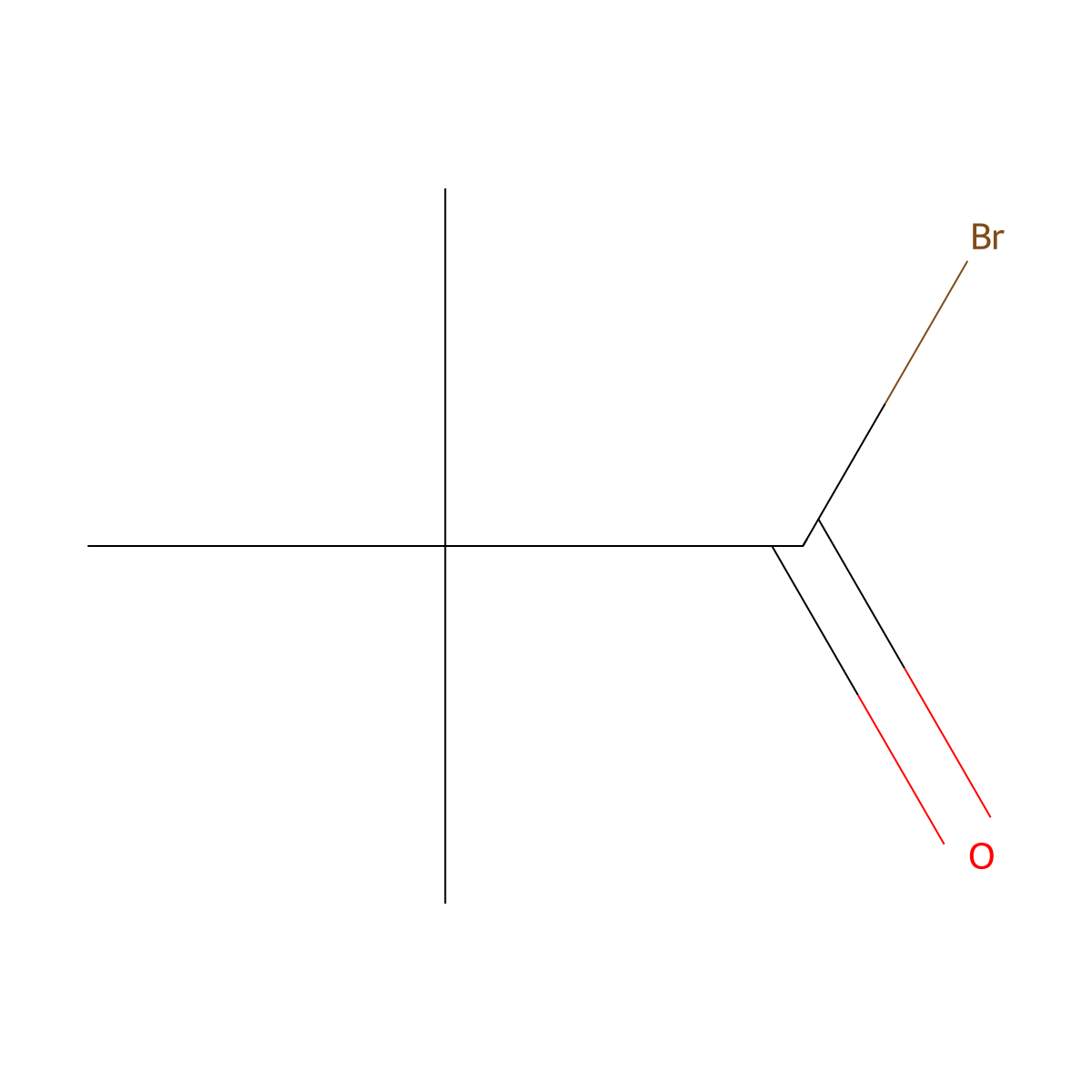 2,2-Dimethylpropionyl bromide molecular structure, CAS 27644-18-4