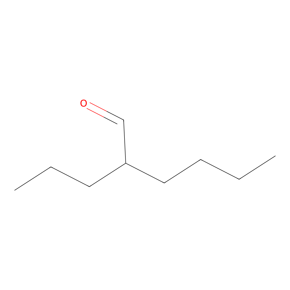 Hexanal, 2-propyl- molecular structure, CAS 27644-47-9