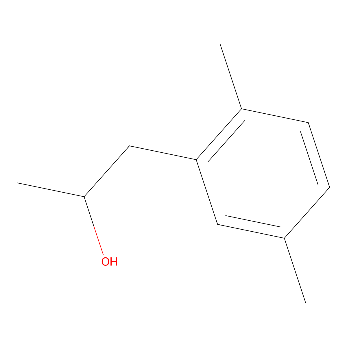 1-(2,5-Dimethylphenyl)-2-propanol molecular structure, CAS 27645-00-7