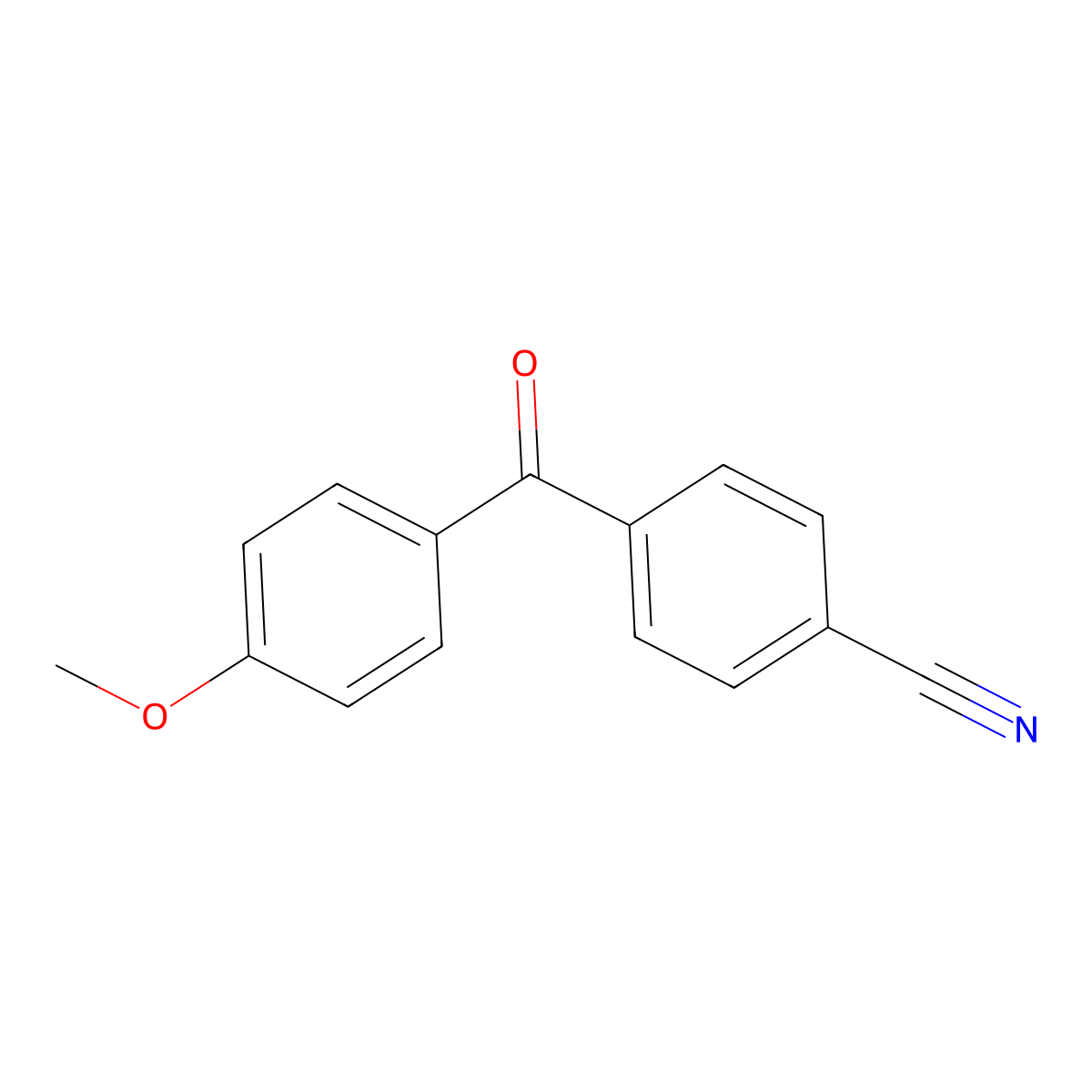 4-(4-Methoxybenzoyl)benzonitrile molecular structure, CAS 27645-60-9