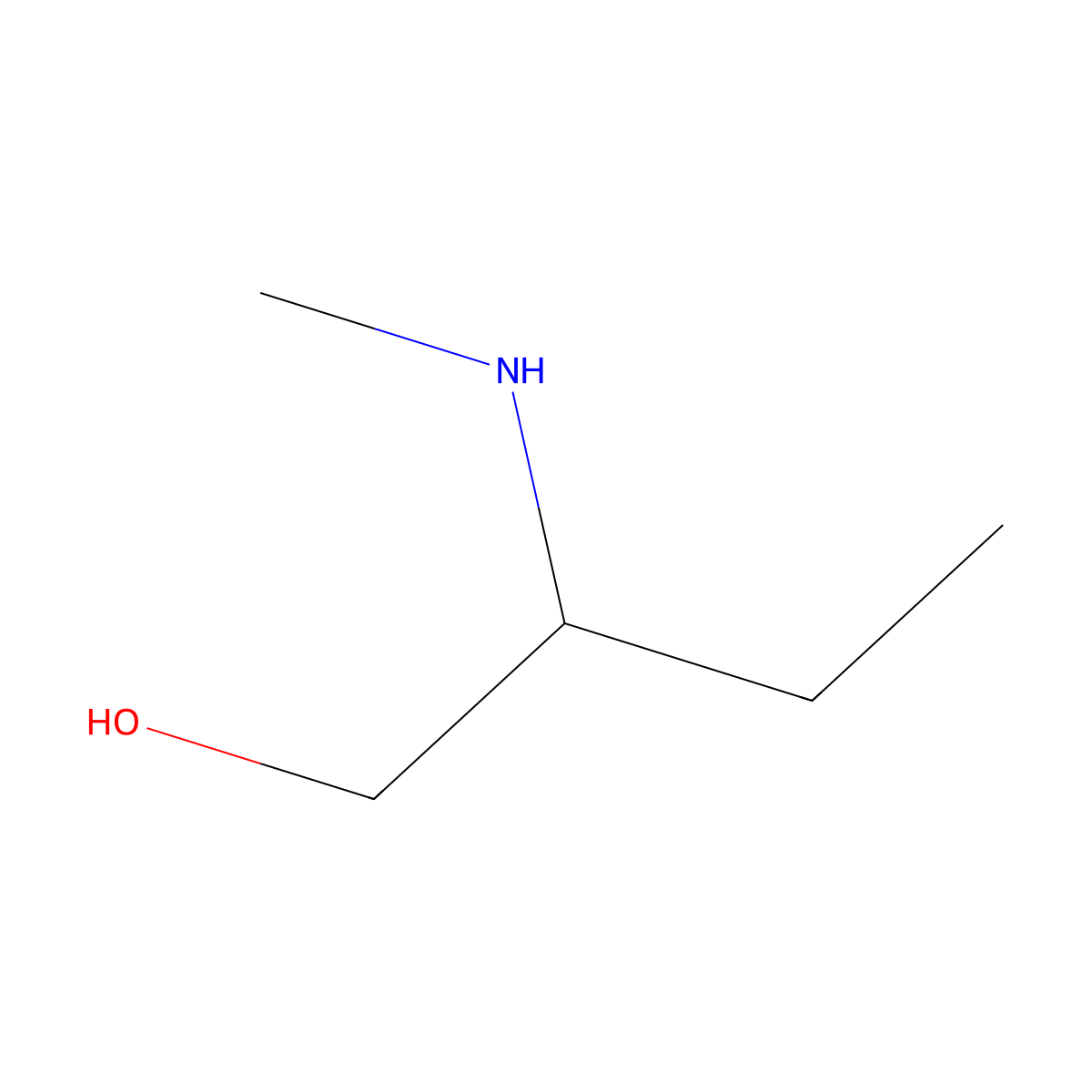 2-(Methylamino)-1-butanol molecular structure, CAS 27646-79-3