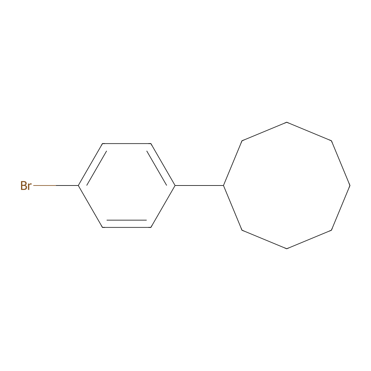 (4-Bromophenyl)cyclooctane molecular structure, CAS 2764628-52-4
