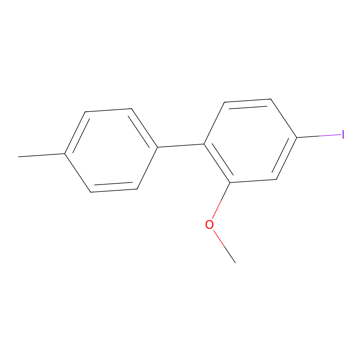 4-Iodo-2-methoxy-4'-methyl-1,1'-biphenyl molecular structure, CAS 2764728-17-6