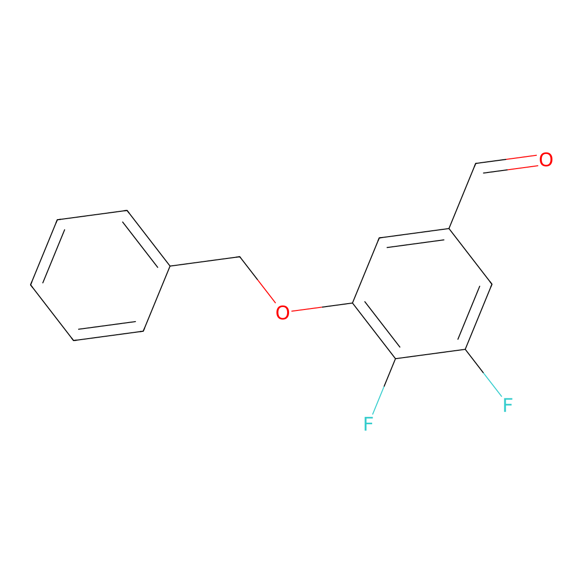 3-(Benzyloxy)-4,5-difluorobenzaldehyde molecular structure, CAS 2764728-22-3