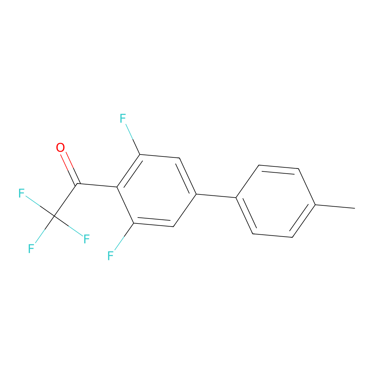 1-(3,5-Difluoro-4'-methyl-[1,1'-biphenyl]-4-yl)-2,2,2-trifluoroethanone molecular structure, CAS 2764728-33-6