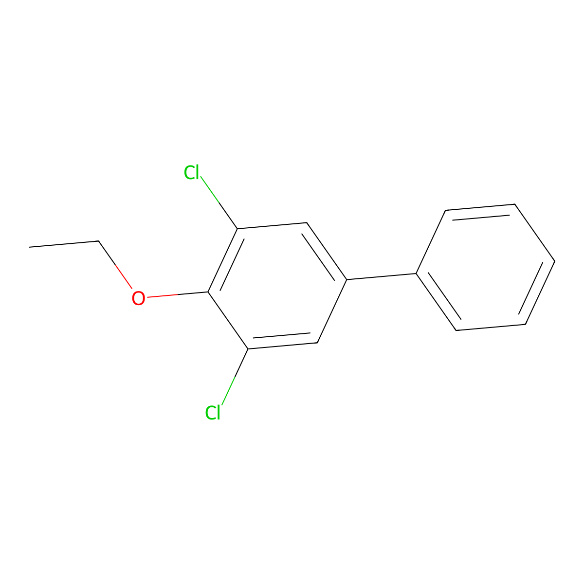 3,5-Dichloro-4-ethoxy-1,1'-biphenyl molecular structure, CAS 2764728-34-7
