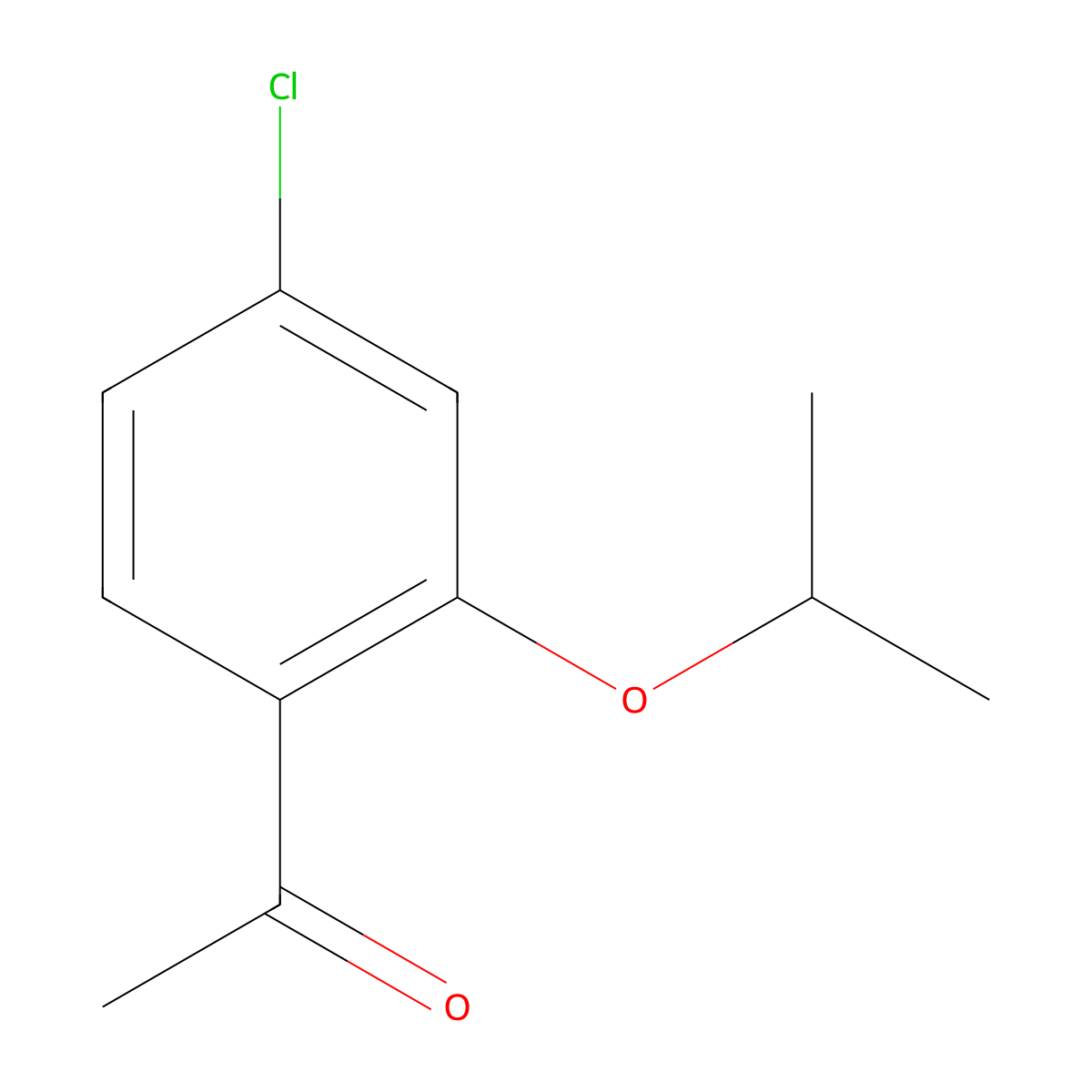 1-(4-Chloro-2-isopropoxyphenyl)ethanone molecular structure, CAS 2764728-50-7