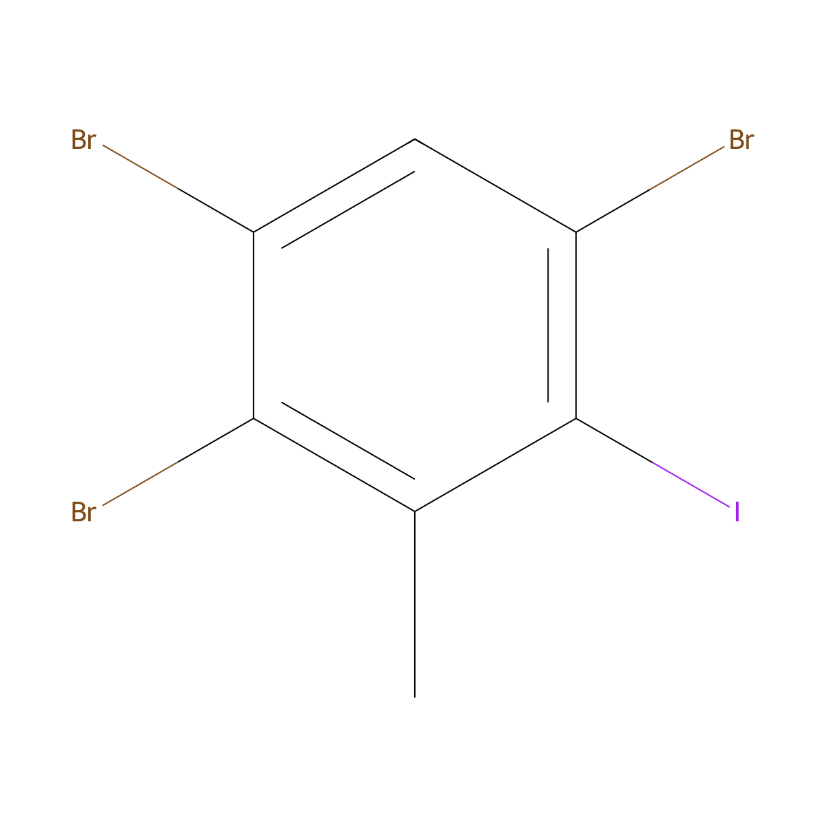1,2,5-Tribromo-4-iodo-3-methylbenzene molecular structure, CAS 2764728-66-5