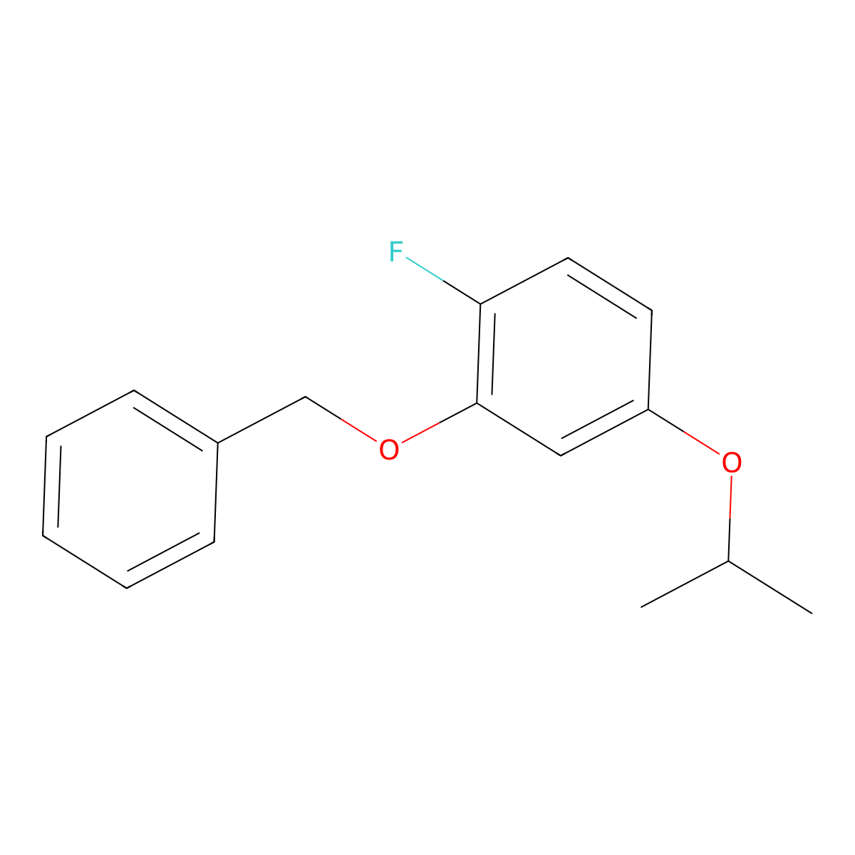 2-(Benzyloxy)-1-fluoro-4-isopropoxybenzene molecular structure, CAS 2764729-35-1