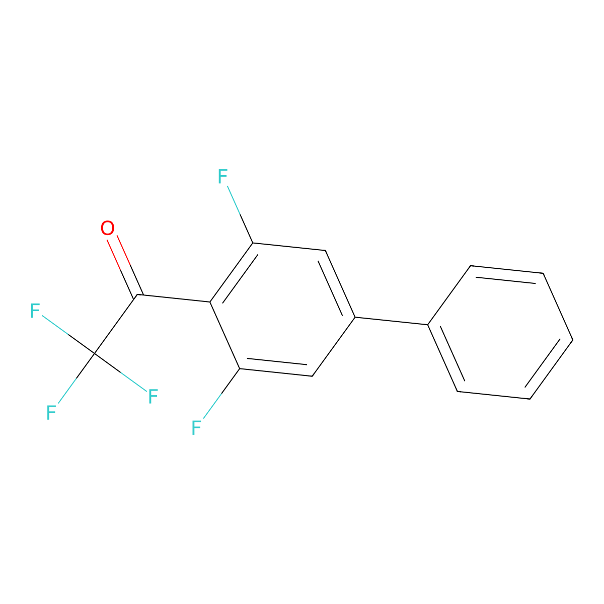 1-(3,5-Difluoro-[1,1'-biphenyl]-4-yl)-2,2,2-trifluoroethanone molecular structure, CAS 2764729-39-5