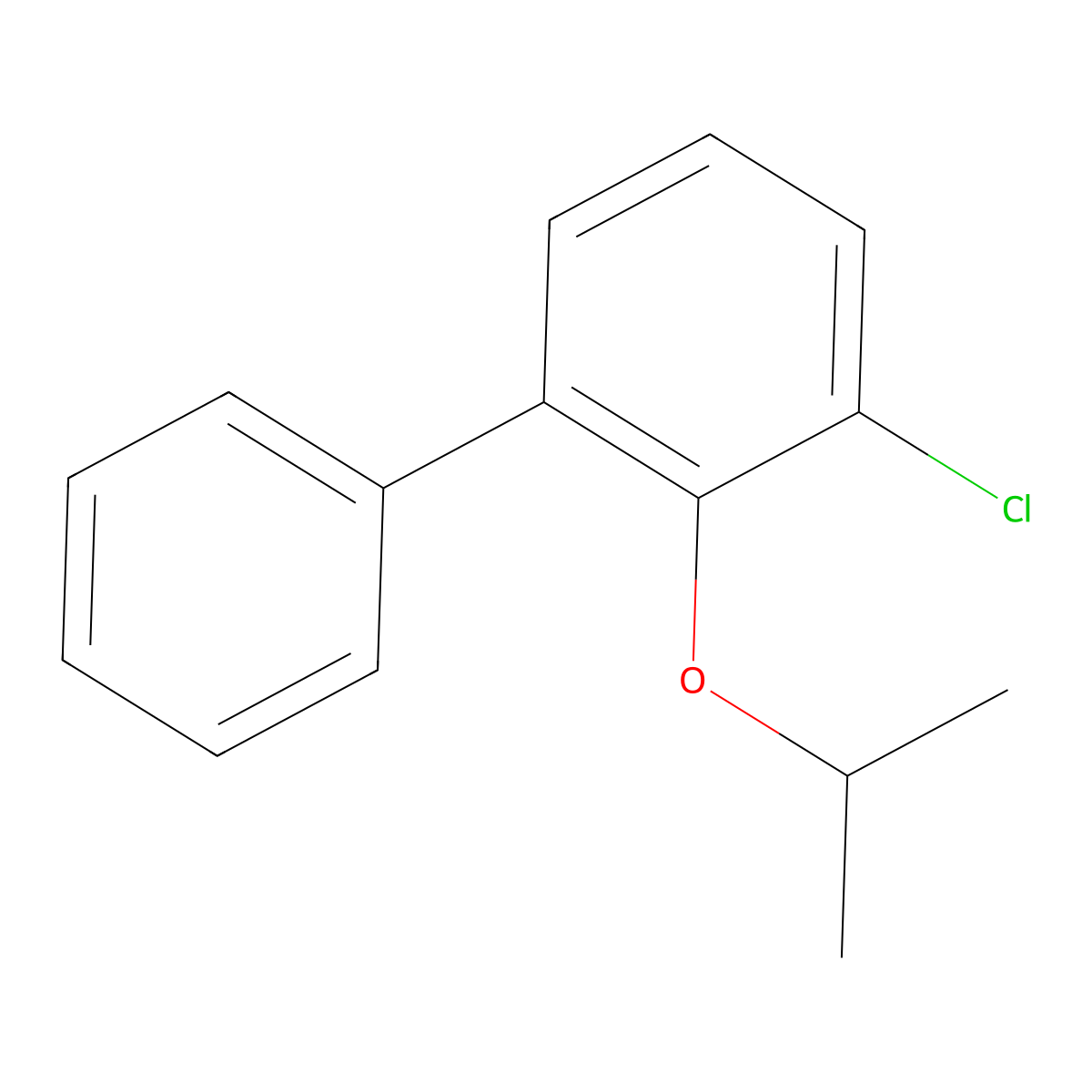 3-Chloro-2-isopropoxy-1,1'-biphenyl molecular structure, CAS 2764729-46-4