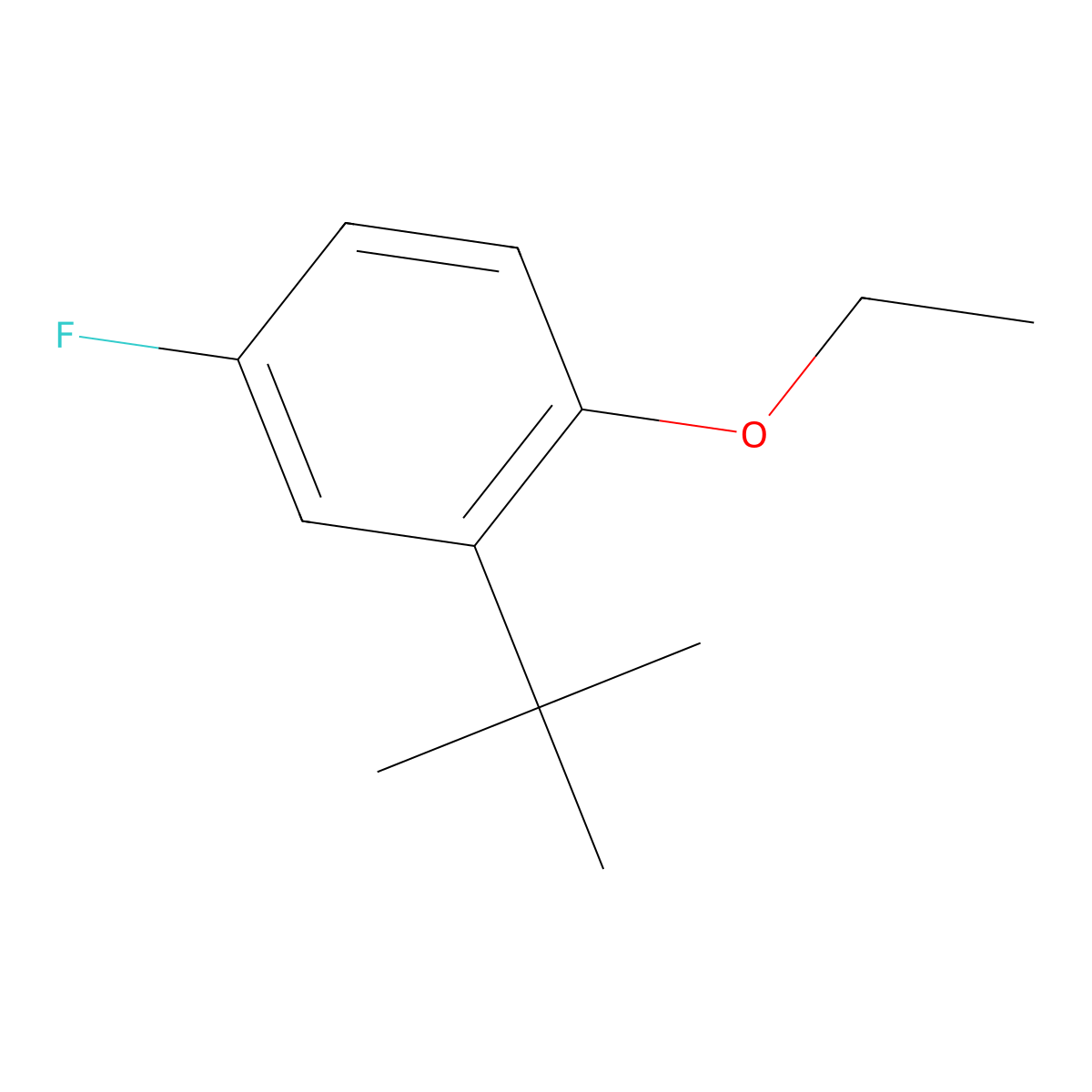 2-(Tert-butyl)-1-ethoxy-4-fluorobenzene molecular structure, CAS 2764729-83-9