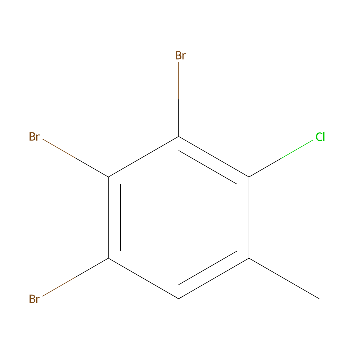 1,2,3-Tribromo-4-chloro-5-methylbenzene molecular structure, CAS 2764730-51-8
