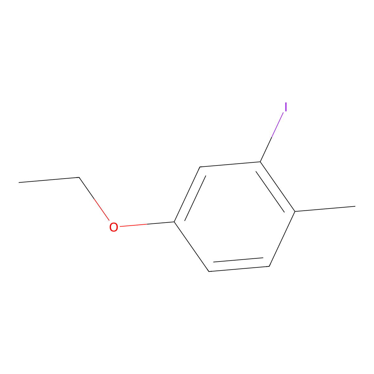 4-Ethoxy-2-iodo-1-methylbenzene molecular structure, CAS 2764731-30-6