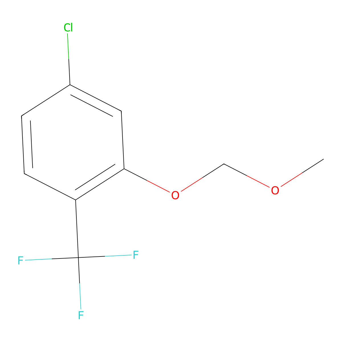 4-Chloro-2-(methoxymethoxy)-1-(trifluoromethyl)benzene molecular structure, CAS 2764731-42-0