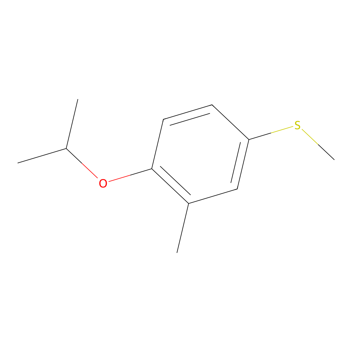 (4-Isopropoxy-3-methylphenyl)(methyl)sulfane molecular structure, CAS 2764731-68-0