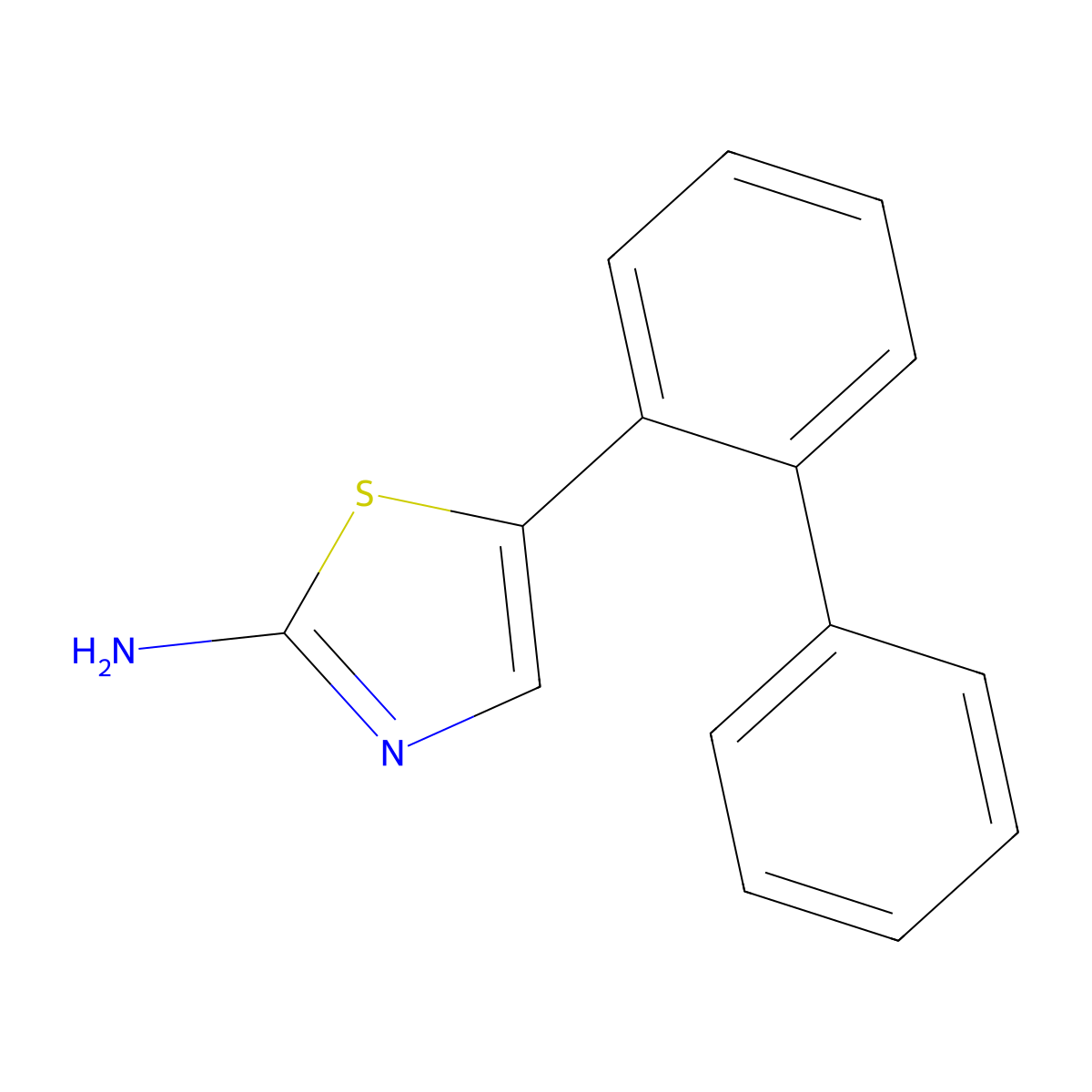 5-([1,1'-Biphenyl]-2-yl)thiazol-2-amine molecular structure, CAS 2764731-69-1