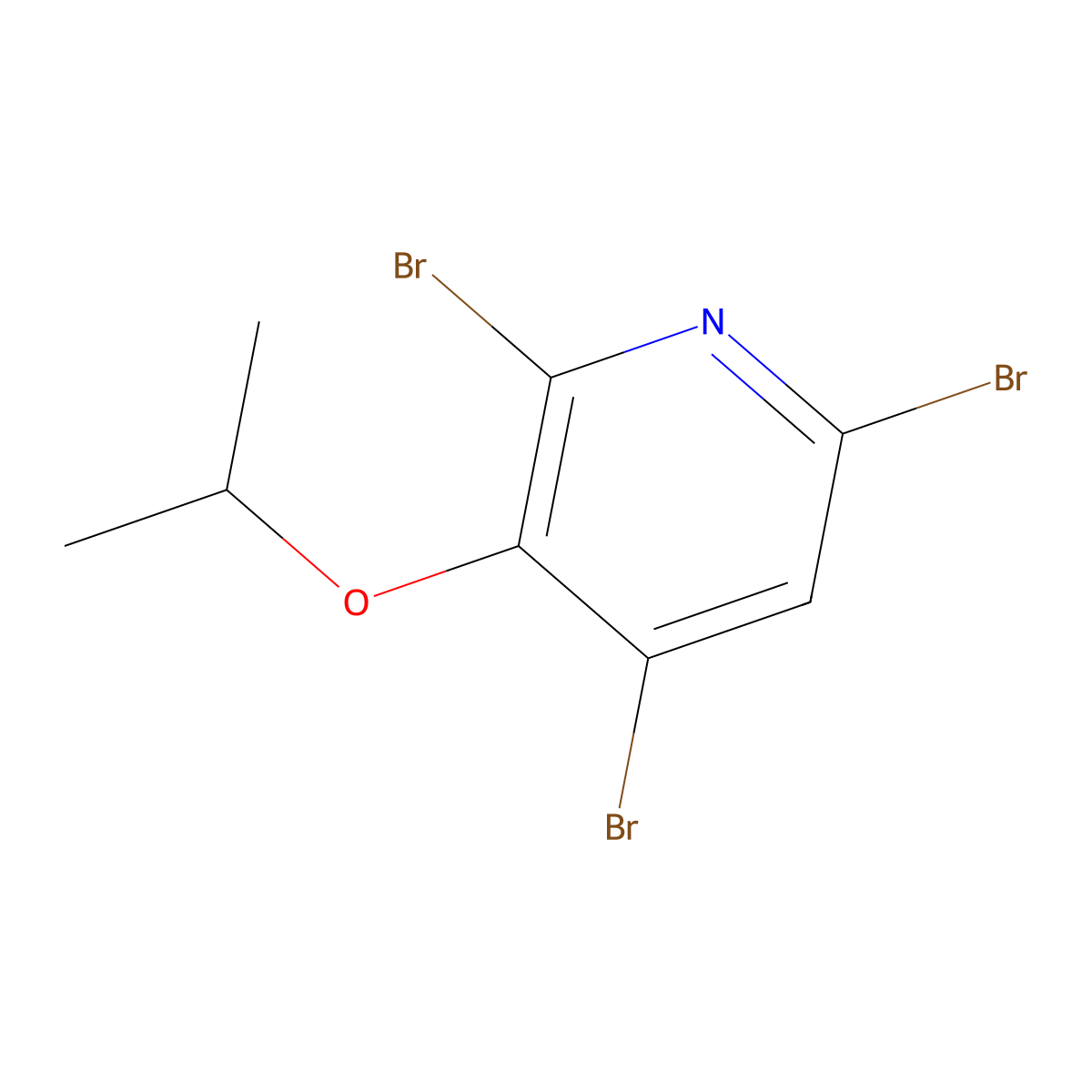 2,4,6-Tribromo-3-isopropoxypyridine molecular structure, CAS 2764731-80-6