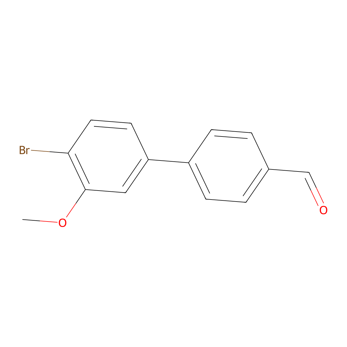 4'-Bromo-3'-methoxy-[1,1'-biphenyl]-4-carbaldehyde molecular structure, CAS 2764731-86-2