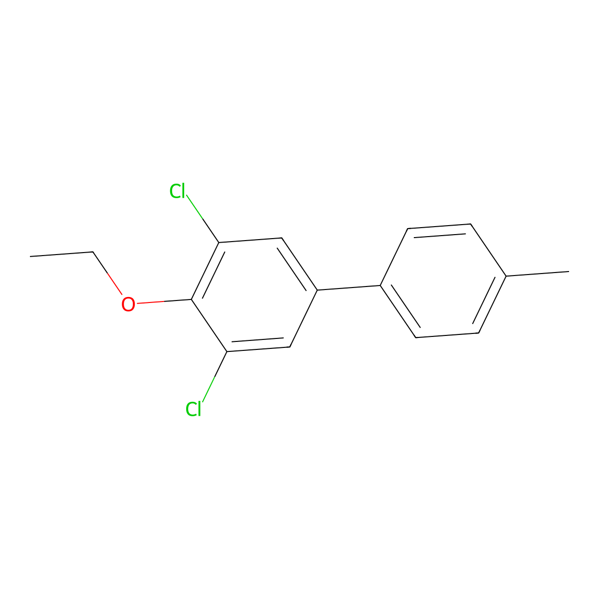 3,5-Dichloro-4-ethoxy-4'-methyl-1,1'-biphenyl molecular structure, CAS 2764731-97-5