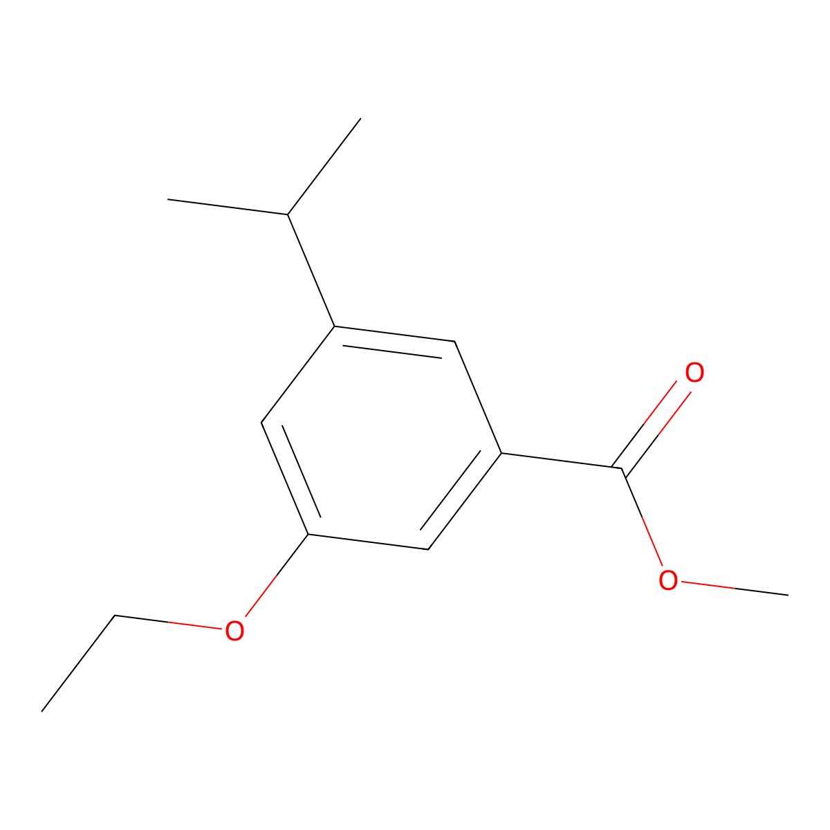 Methyl 3-ethoxy-5-isopropylbenzoate molecular structure, CAS 2764732-12-7