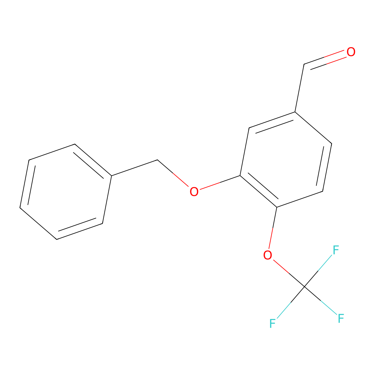 3-(Benzyloxy)-4-(trifluoromethoxy)benzaldehyde molecular structure, CAS 2764732-18-3