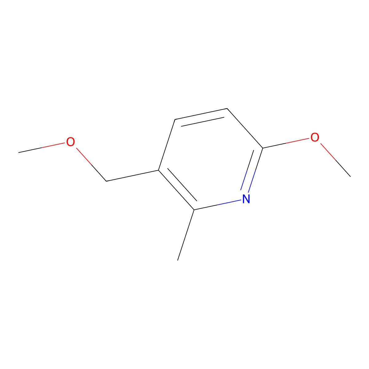 6-Methoxy-3-(methoxymethyl)-2-methylpyridine molecular structure, CAS 2764732-31-0
