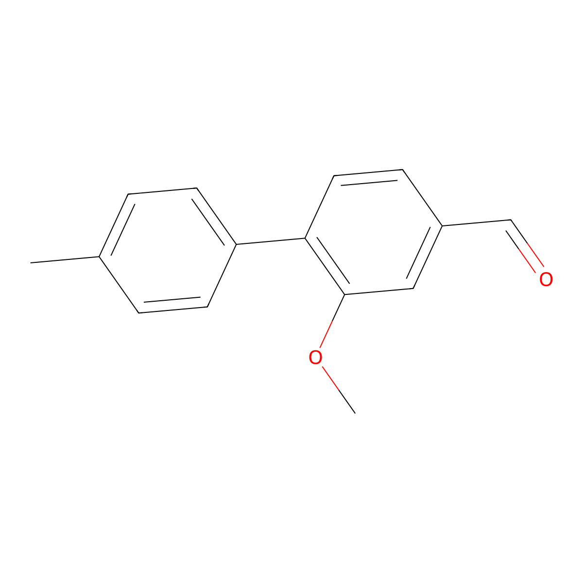 2-Methoxy-4'-methyl-[1,1'-biphenyl]-4-carbaldehyde molecular structure, CAS 2764732-33-2