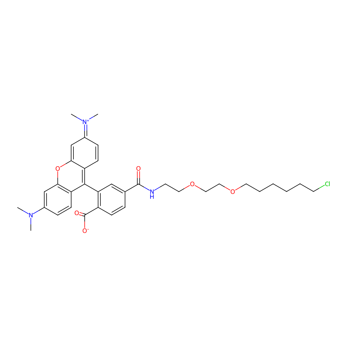 Halo tag TMR molecular structure, CAS 2764890-88-0