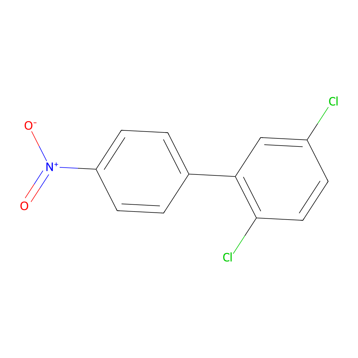 2,5-Dichloro-4'-nitro-1,1'-biphenyl molecular structure, CAS 2765-22-2