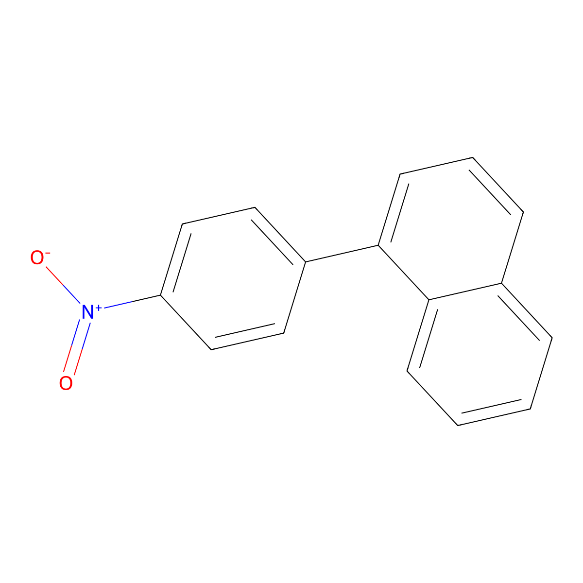1-(4-Nitrophenyl)naphthalene molecular structure, CAS 2765-23-3