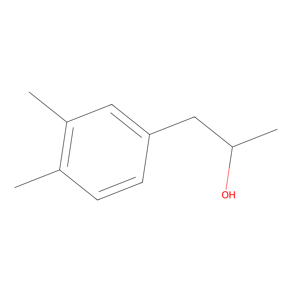 1-(3,4-Dimethylphenyl)propan-2-ol molecular structure, CAS 27650-62-0