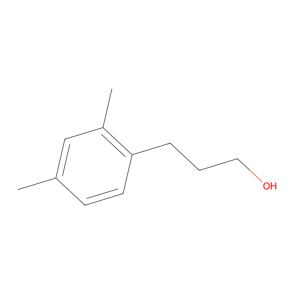3-(2,4-Dimethylphenyl)propan-1-ol molecular structure, CAS 27650-80-2