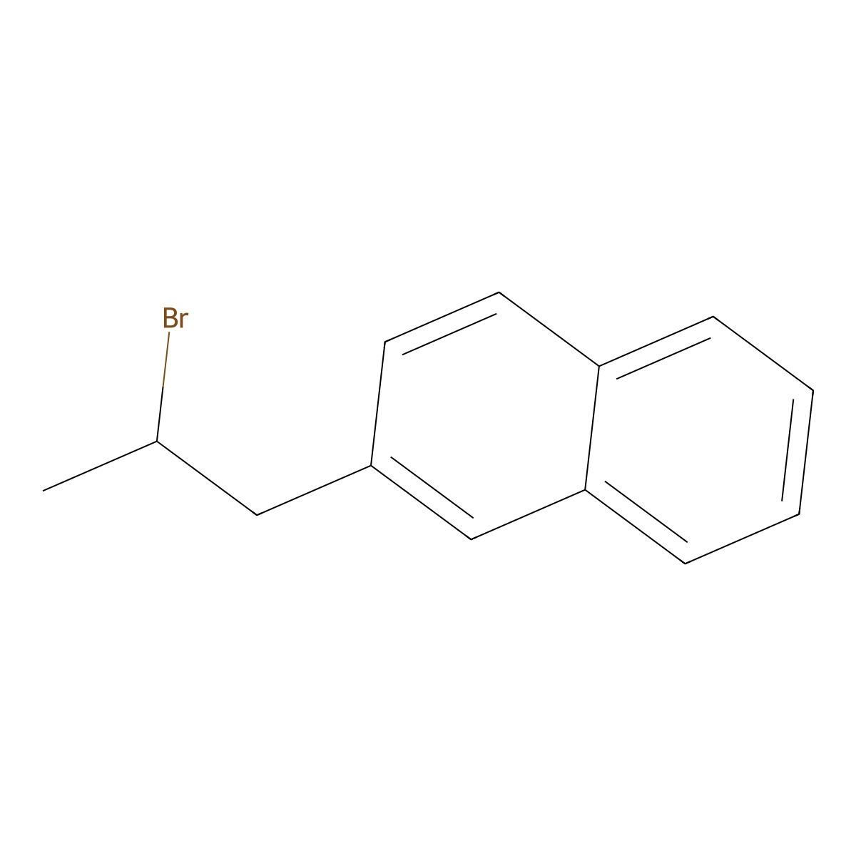 2-(2-Bromopropyl)naphthalene molecular structure, CAS 27650-93-7
