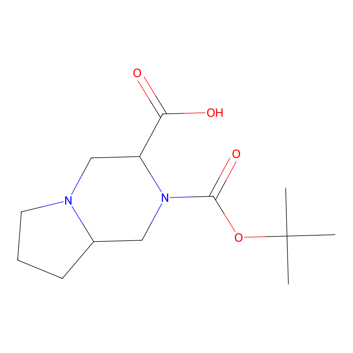 (3R,8AS)-2-(Tert-butoxycarbonyl)octahydropyrrolo[1,2-A]pyrazine-3-carboxylic acid molecular structure, CAS 2765003-81-2
