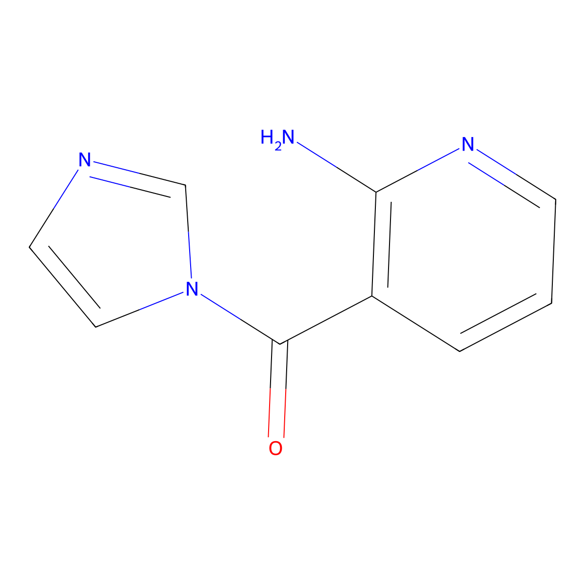 (2-Aminopyridin-3-yl)(1H-imidazol-1-yl)methanone molecular structure, CAS 2765091-45-8