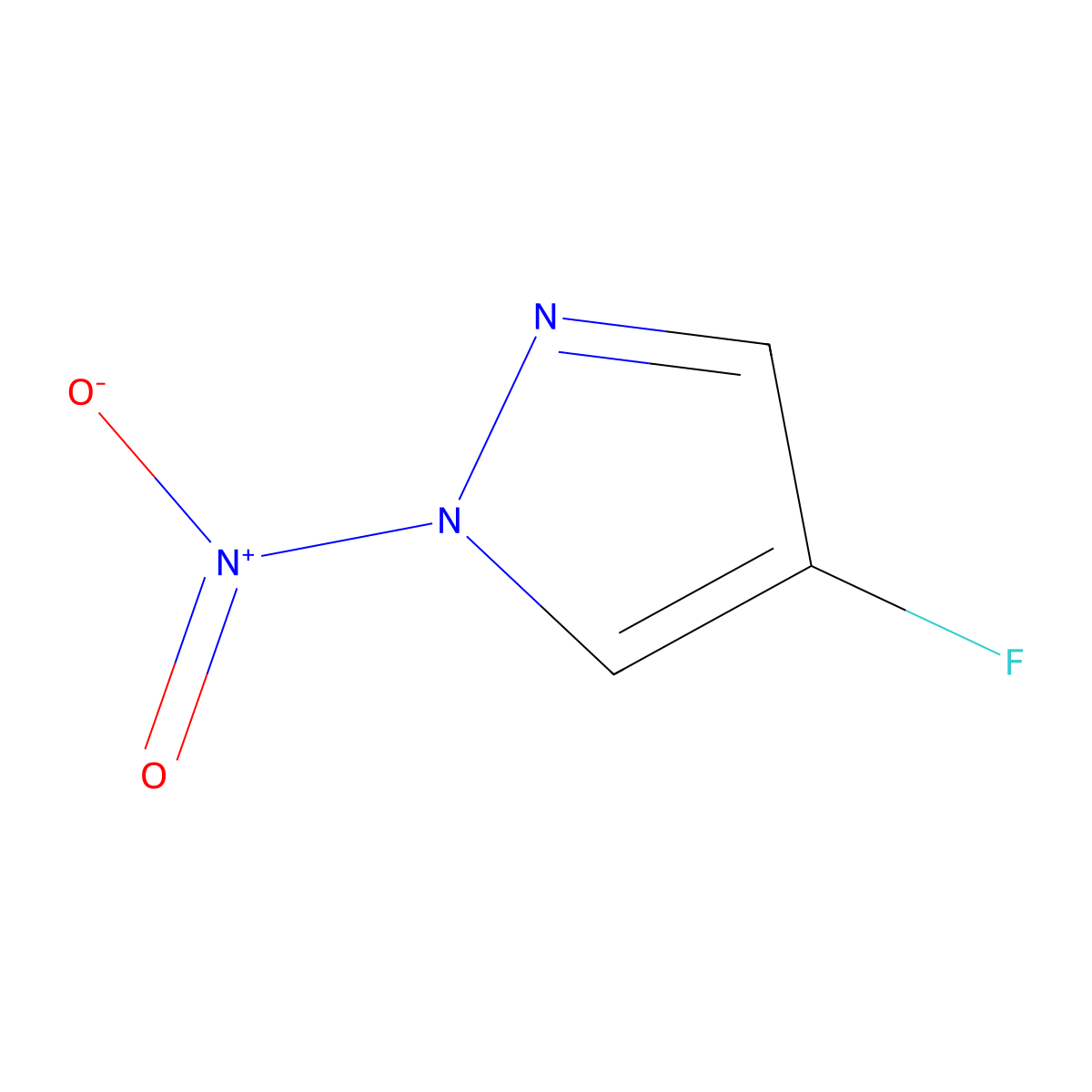 4-Fluoro-1-nitro-1H-pyrazole molecular structure, CAS 2765174-89-6