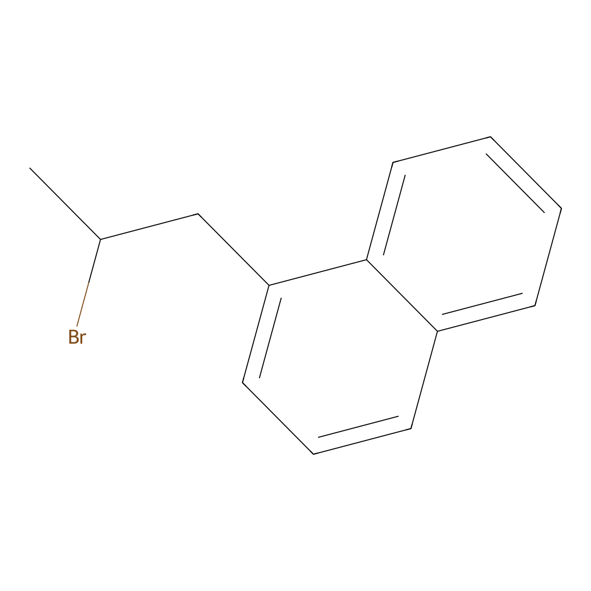 1-(2-Bromopropyl)naphthalene molecular structure, CAS 27653-17-4