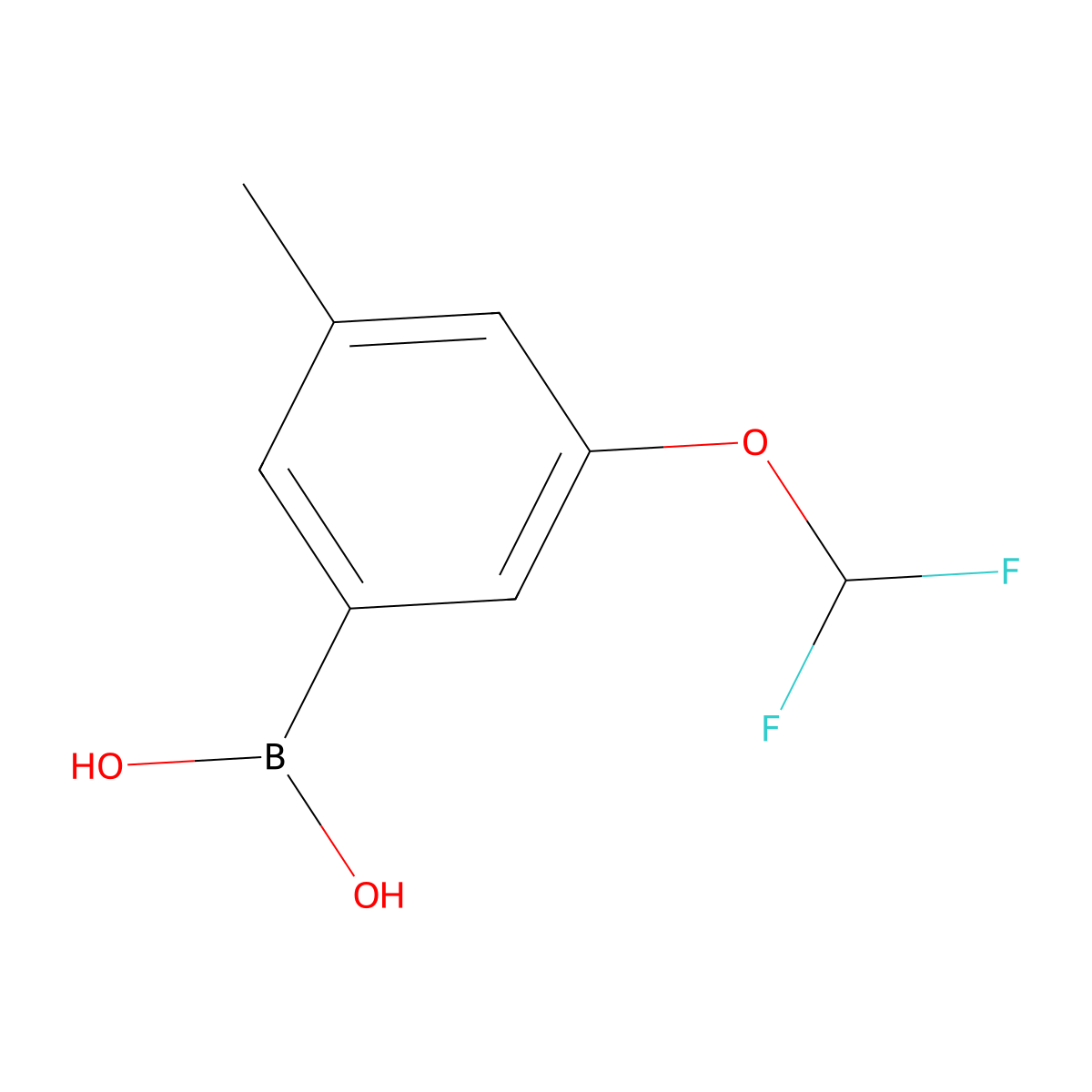 (3-(Difluoromethoxy)-5-methylphenyl)boronic acid molecular structure, CAS 2765315-99-7