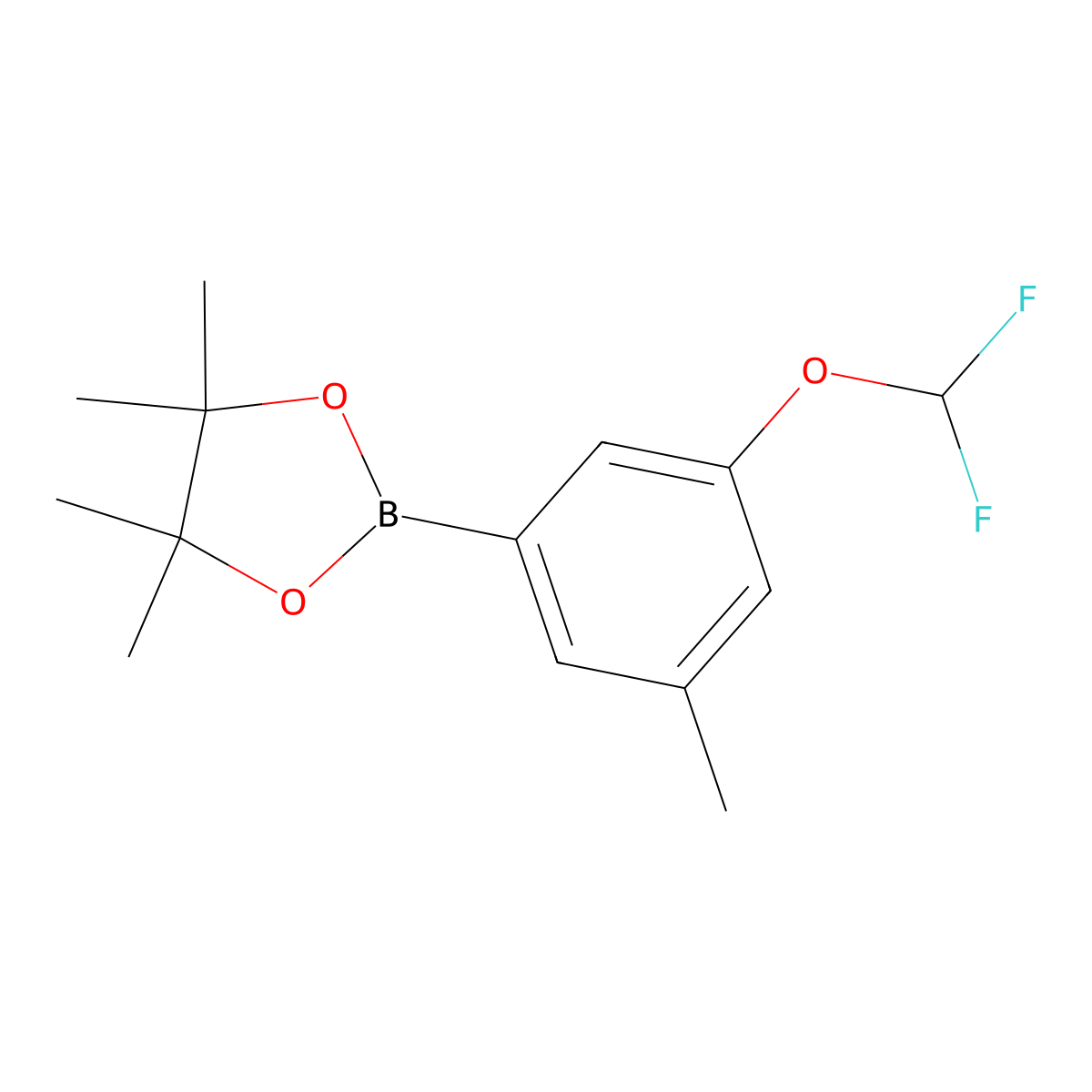 2-(3-(Difluoromethoxy)-5-methylphenyl)-4,4,5,5-tetramethyl-1,3,2-dioxaborolane molecular structure, CAS 2765318-60-1