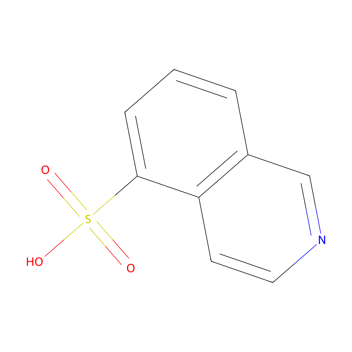 5-Isoquinolinesulfonic acid molecular structure, CAS 27655-40-9