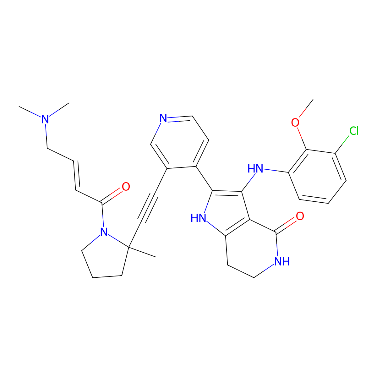 Elticertinib molecular structure, CAS 2765525-82-2